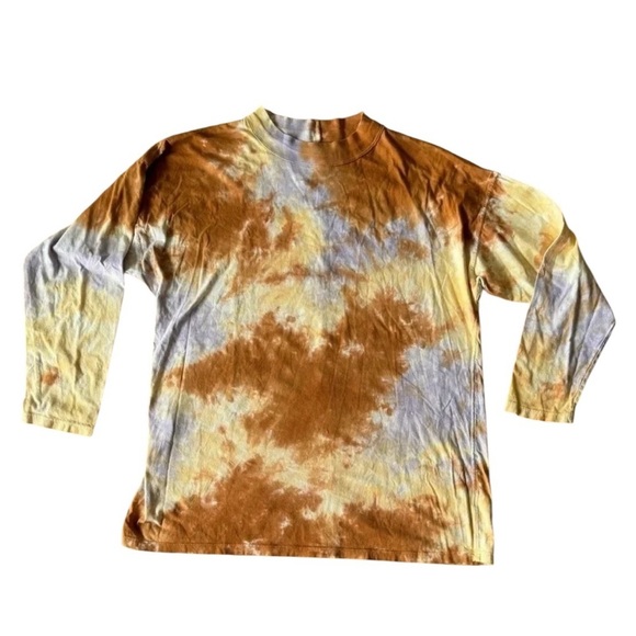 Free People Small Be Free Lilac Woods Tie Dye Long Sleeve Tee Shirt - Picture 5 of 8